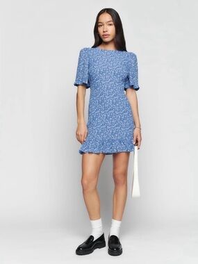 Reformation Alaina Blue Floral